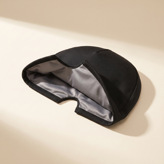 TrueSelf head wrap turned to show the smooth inner gel panel